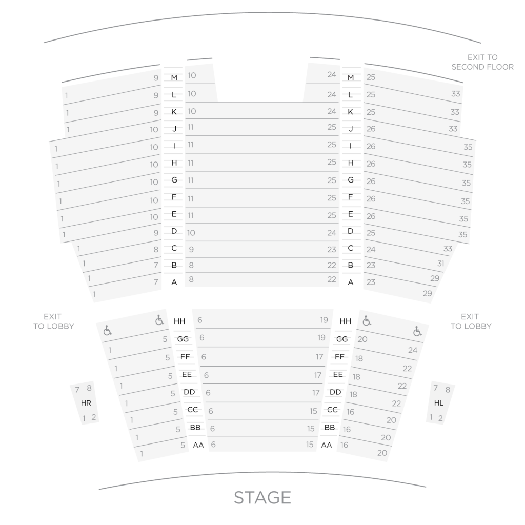 Loeb Drama Center Seat Map